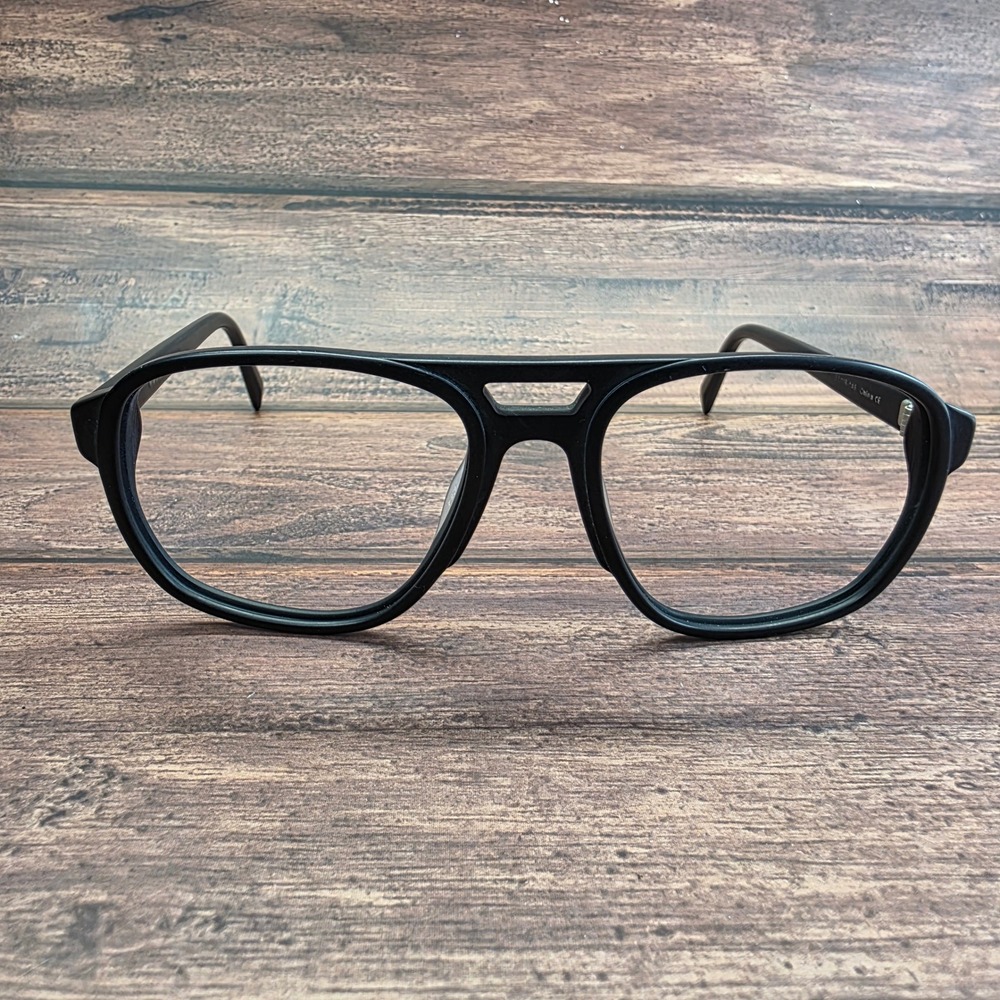 Warby Parker Hatcher W 101 Matte Black Aviator Eyeglass Frames 56-18-145